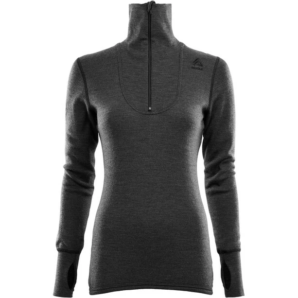 Aclima DoubleWool Zip Polo Shirt Women marengo/jet black 3 Aclima DoubleWool Zip Polo Shirt Women marengo/jet black