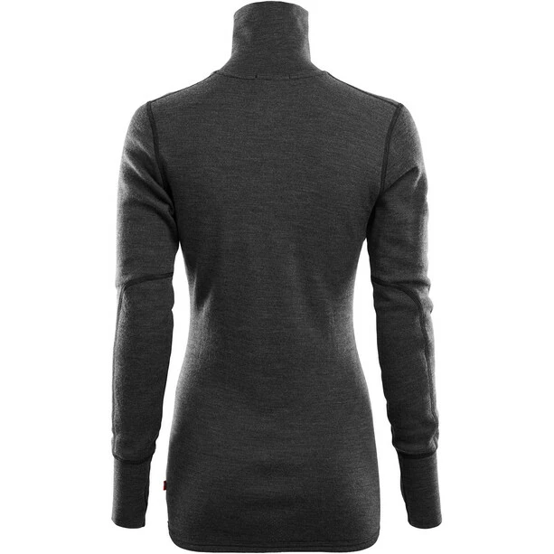 Aclima DoubleWool Zip Polo Shirt Women marengo/jet black 4 Aclima DoubleWool Zip Polo Shirt Women marengo/jet black - Image 2