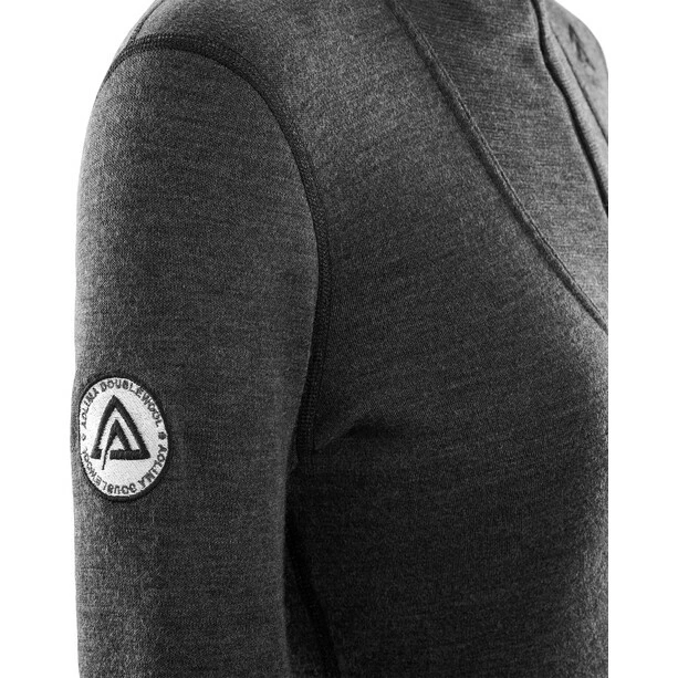 Aclima DoubleWool Zip Polo Shirt Women marengo/jet black 6 Aclima DoubleWool Zip Polo Shirt Women marengo/jet black - Image 4