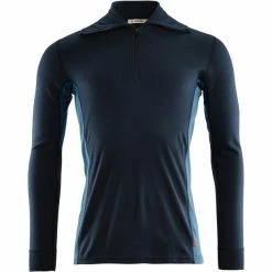 Aclima WarmWool Polo Men navy blazer/coastal fjord