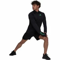 Adidas Adizero LS 1/2 Zip Shirt Men black -Training Shirts Shop adidas adizero ls 1 2 zip shirt men black 4