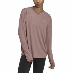 Adidas Brand Love Longsleeve Shirt Women wonder oxide -Training Shirts Shop adidas brand love longsleeve shirt women wonder oxide 4