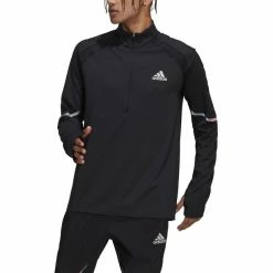 Adidas Fast 1/2 Zip Shirt Men black -Training Shirts Shop adidas fast 1 2 zip shirt men black 4