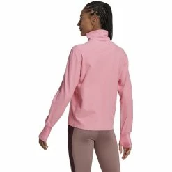 Adidas OTR 1/2 Zip Shirt Women bliss pink -Training Shirts Shop adidas otr 1 2 zip shirt women bliss pink 3