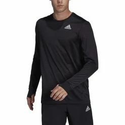 Adidas OTR Long Sleeve Shirt Men black/reflective silver -Training Shirts Shop adidas otr long sleeve shirt men black reflective silver 4