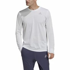 Adidas OTR Long Sleeve Shirt Men white/reflective silver -Training Shirts Shop adidas otr long sleeve shirt men white reflective silver 4