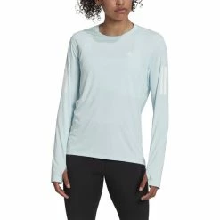 Adidas OTR Longsleeve Tee Women almost blue -Training Shirts Shop adidas otr longsleeve tee women almost blue 4