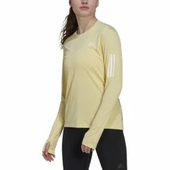 Adidas OTR Longsleeve Tee Women almost yellow -Training Shirts Shop adidas otr longsleeve tee women almost yellow 4