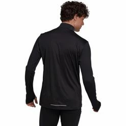 Adidas OWN The Run LS 1/2 Zip Shirt Men black -Training Shirts Shop adidas own the run ls 1 2 zip shirt men black 3