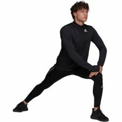 Adidas OWN The Run LS 1/2 Zip Shirt Men black -Training Shirts Shop adidas own the run ls 1 2 zip shirt men black 4