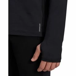 Adidas OWN The Run LS 1/2 Zip Shirt Men black -Training Shirts Shop adidas own the run ls 1 2 zip shirt men black 5