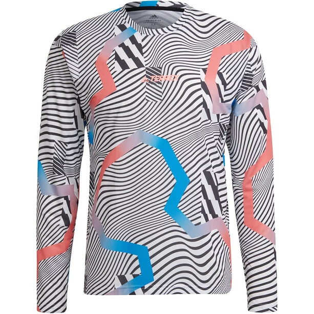 Adidas TERREX Trail Graphic Longsleeve Shirt Men white/black 3 Adidas TERREX Trail Graphic Longsleeve Shirt Men white/black
