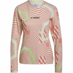 Adidas TERREX Trail Graphic Longsleeve Shirt Women almost lime/acid red