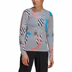 Adidas TERREX Trail Graphic Longsleeve Shirt Women black/white -Training Shirts Shop adidas terrex trail graphic longsleeve shirt women black white 2