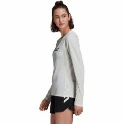 Adidas TERREX Trail Longsleeve Shirt Women white -Training Shirts Shop adidas terrex trail longsleeve shirt women white 4