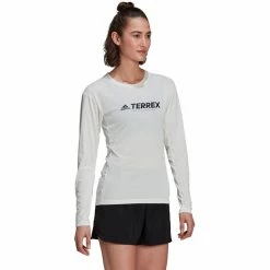 Adidas TERREX Trail Longsleeve Shirt Women white -Training Shirts Shop adidas terrex trail longsleeve shirt women white 5