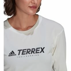 Adidas TERREX Trail Longsleeve Shirt Women white -Training Shirts Shop adidas terrex trail longsleeve shirt women white 6