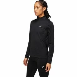 Asics Core 1/2 Zip LS Winter Top Women performance black -Training Shirts Shop asics core 1 2 zip ls winter top women performance black 3