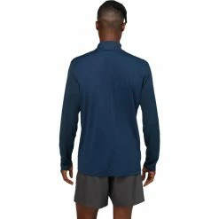 Asics Core LS 1/2 Zip Top Men french blue -Training Shirts Shop asics core ls 1 2 zip top men french blue 2
