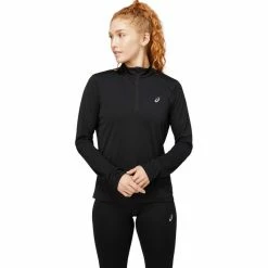 Asics Core LS 1/2 Zip Top Women performance black -Training Shirts Shop asics core ls 1 2 zip top women performance black 2