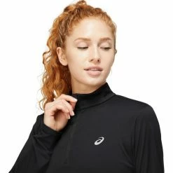Asics Core LS 1/2 Zip Top Women performance black -Training Shirts Shop asics core ls 1 2 zip top women performance black 4