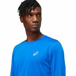 Asics Core LS Top Men asics blue -Training Shirts Shop asics core ls top men asics blue 4