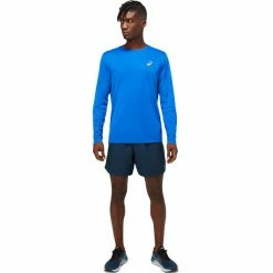 Asics Core LS Top Men asics blue -Training Shirts Shop asics core ls top men asics blue 5