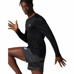 Asics Core LS Top Men performance black -Training Shirts Shop asics core ls top men performance black 3