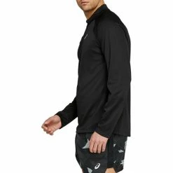 Asics Icon LS 1/2 Zip Top Men performance black/carrier grey -Training Shirts Shop asics icon ls 1 2 zip top men performance black carrier grey 3