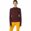 Asics Runkoyo Mock Neck LS Top Women deep mars