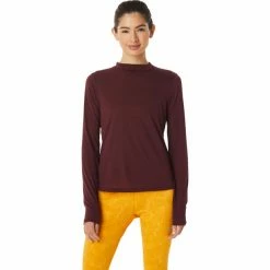 Asics Runkoyo Mock Neck LS Top Women deep mars