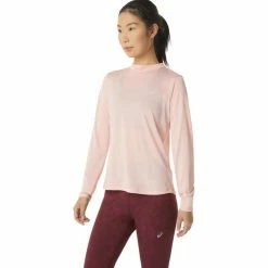 Asics Runkoyo Mock Neck LS Top Women frosted rose -Training Shirts Shop asics runkoyo mock neck ls top women frosted rose 3