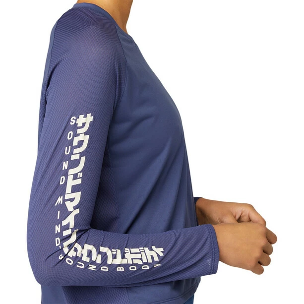 Asics SMSB Run LS Top Women thunder blue/birch 8 Asics SMSB Run LS Top Women thunder blue/birch - Image 6