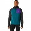 Asics Winter Run Hoodie Men velvet pine heather/performance black -Training Shirts Shop asics winter run hoodie men velvet pine heather performance black 1