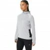 Asics Winter Run Hoodie Women glacier grey heather/performance black -Training Shirts Shop asics winter run hoodie women glacier grey heather performance black 1