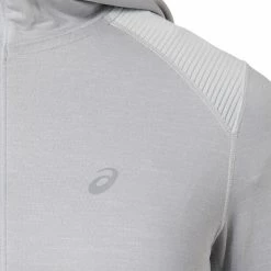 Asics Winter Run Hoodie Women glacier grey heather/performance black -Training Shirts Shop asics winter run hoodie women glacier grey heather performance black 6