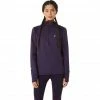 Asics Winter Run Hoodie Women night shade heather/nova orange -Training Shirts Shop asics winter run hoodie women night shade heather nova orange 1