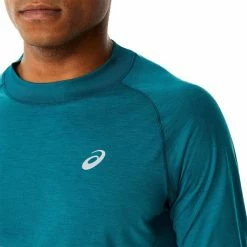 Asics Winter Run LS Top Men velvet pine -Training Shirts Shop asics winter run ls top men velvet pine 4