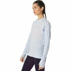 Asics Winter Run LS Top Women soft sky -Training Shirts Shop asics winter run ls top women soft sky 3