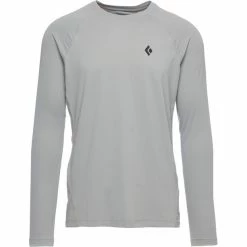 Black Diamond Alpenglow Crew LS Shirt Men pewter