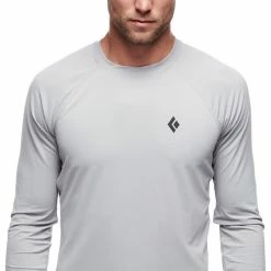 Black Diamond Alpenglow Crew LS Shirt Men pewter -Training Shirts Shop black diamond alpenglow crew ls shirt men pewter 4