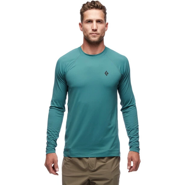 Black Diamond Alpenglow Crew LS Shirt Men raging sea 4 Black Diamond Alpenglow Crew LS Shirt Men raging sea - Image 2