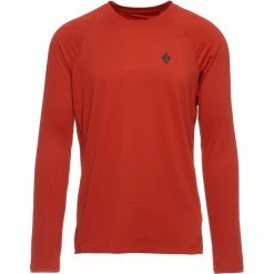 Black Diamond Alpenglow Crew LS Shirt Men red rock