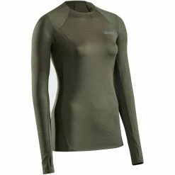 Cep Reflective LS Shirt Women dark green