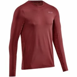Cep Run Long Sleeve Shirt Men dark red