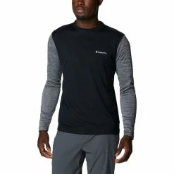 Columbia Zero Rules LS Shirt Men black/black heather -Training Shirts Shop columbia zero rules ls shirt men black black heather 3