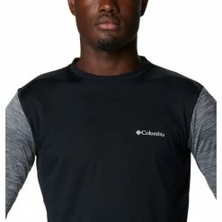 Columbia Zero Rules LS Shirt Men black/black heather -Training Shirts Shop columbia zero rules ls shirt men black black heather 5