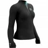 Compressport Winter Trail Postural LS Top Women black/cockatoo -Training Shirts Shop compressport winter trail postural ls top women black cockatoo 1