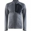 Craft Core Trim Thermal Midlayer Men dark grey melange -Training Shirts Shop craft core trim thermal midlayer men dark grey melange 1