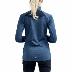 Craft Core Trim Thermal Midlayer Women blues melange -Training Shirts Shop craft core trim thermal midlayer women blues melange 3